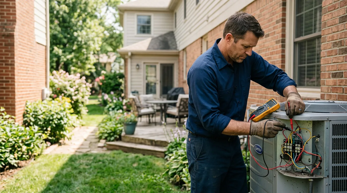 HVAC technician working near Redmond, WA